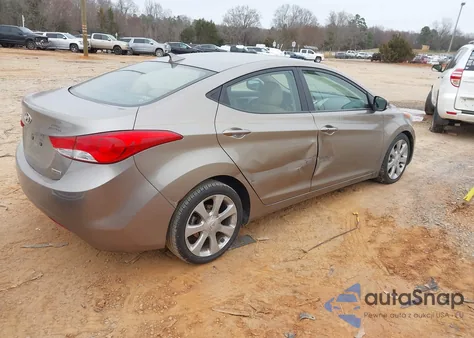 2012 Hyundai Elantra Limited z USA, uszkodzony, nr VIN 5NPDH4AE1CH116908